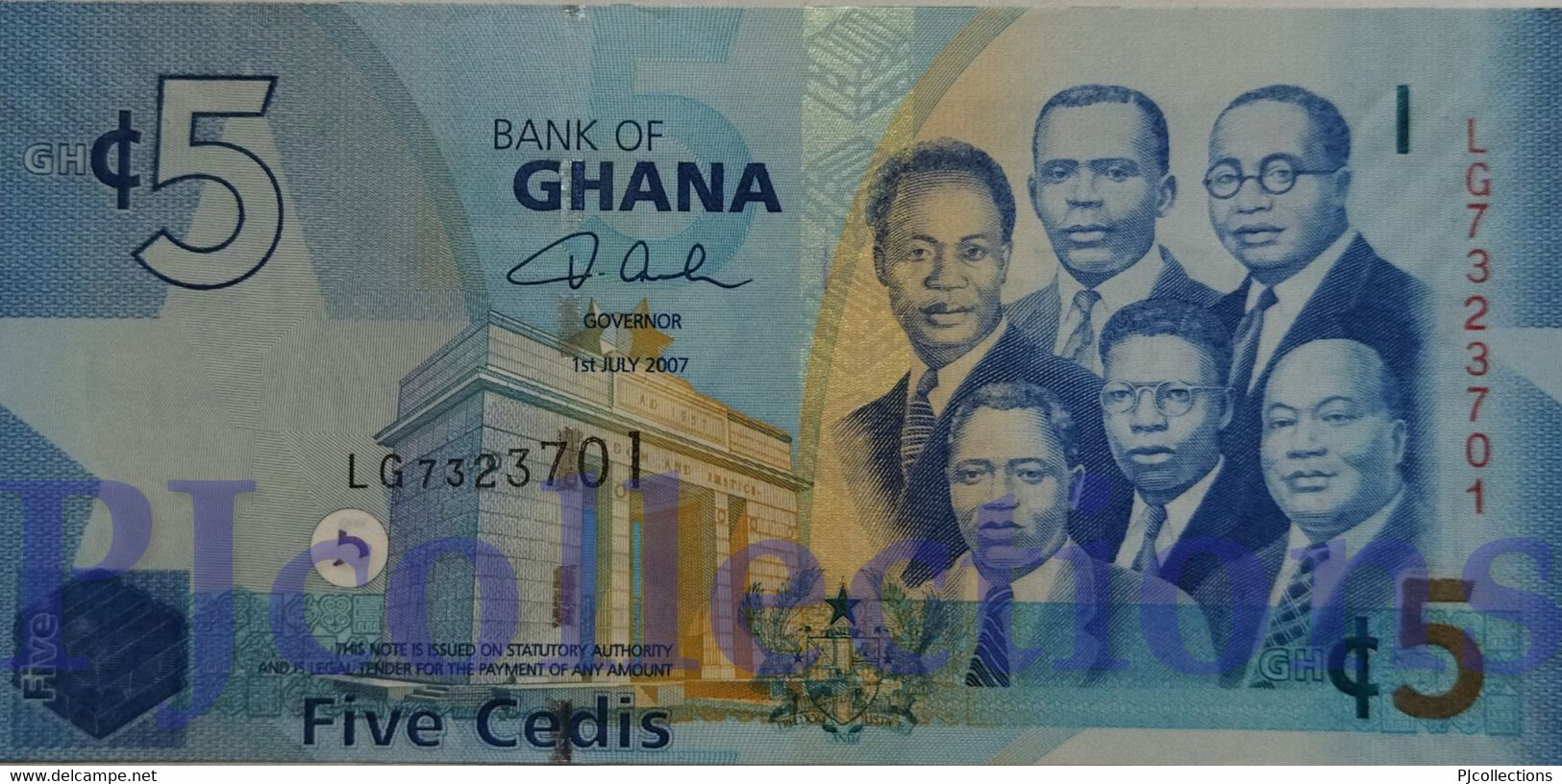 GHANA 5 CEDIS 2007 PICK 38a UNC - Ghana