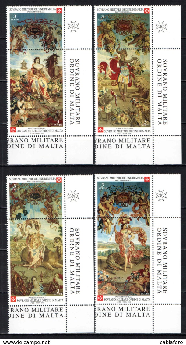 SMOM - 2000 - ANTICHI ARAZZI FIAMMINGHI DELLA BOTTEGA DI VON SCHOOR (XVII SECOLO) - MNH - Malte (Ordre De)