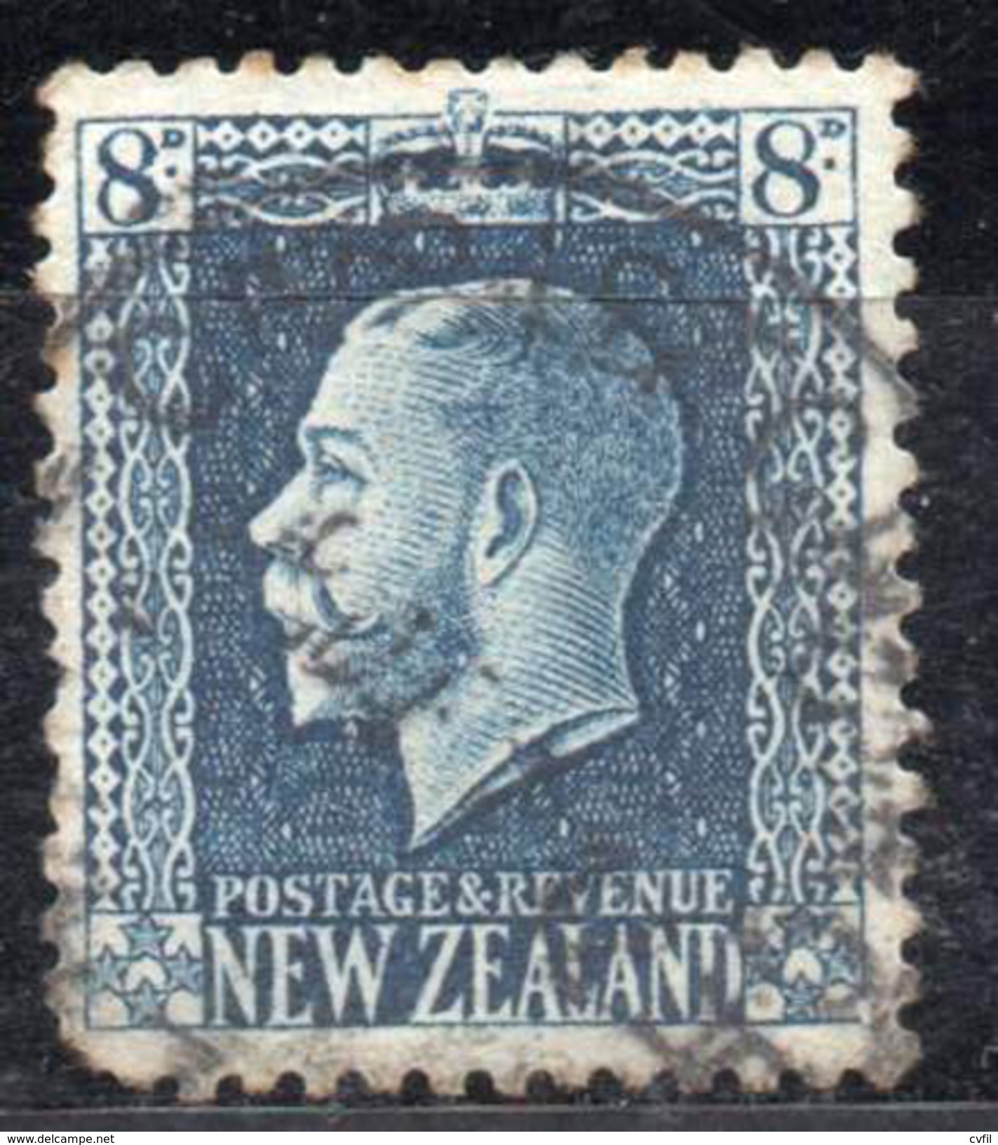 NEW ZEALAND 1921. Copy Of 8D George V, Perforated 14 X 13½ - Used Stamps