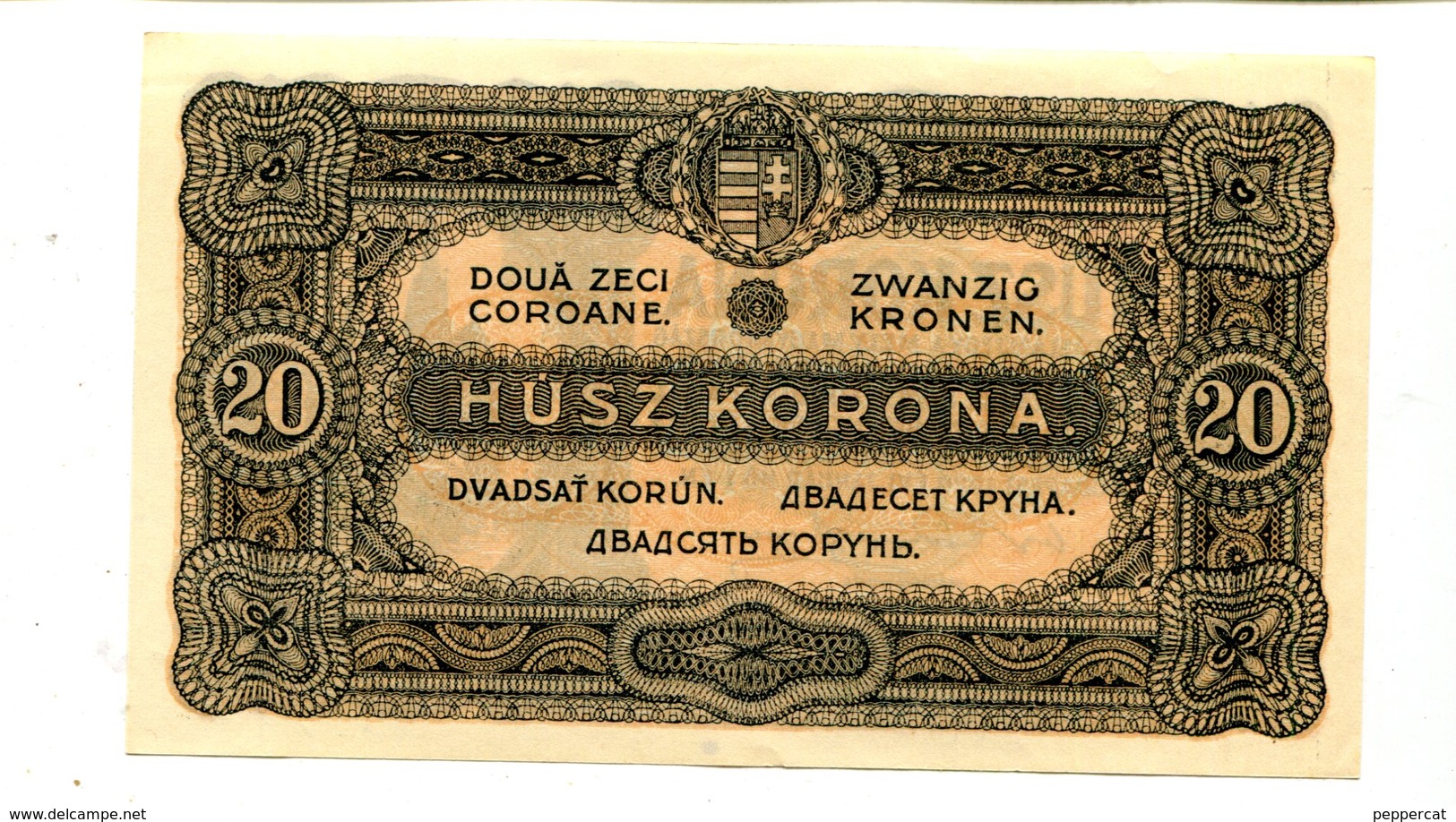 HUNGARY 20 KORONA 1920 CRISP UNC 3.25 - Hungary