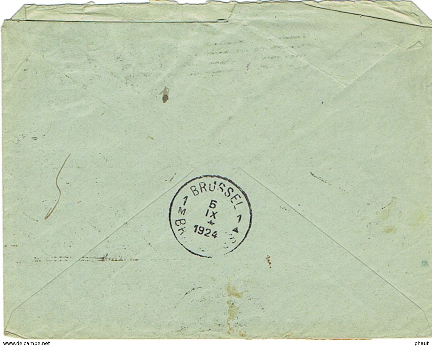 COMBINAISON DE TIMBRES DE ROULETTES 140IIIC ET 177 SUR LETTRE RECOMMANDEE POUR LA BELGIQUE - 1921-1960: Periodo Moderno