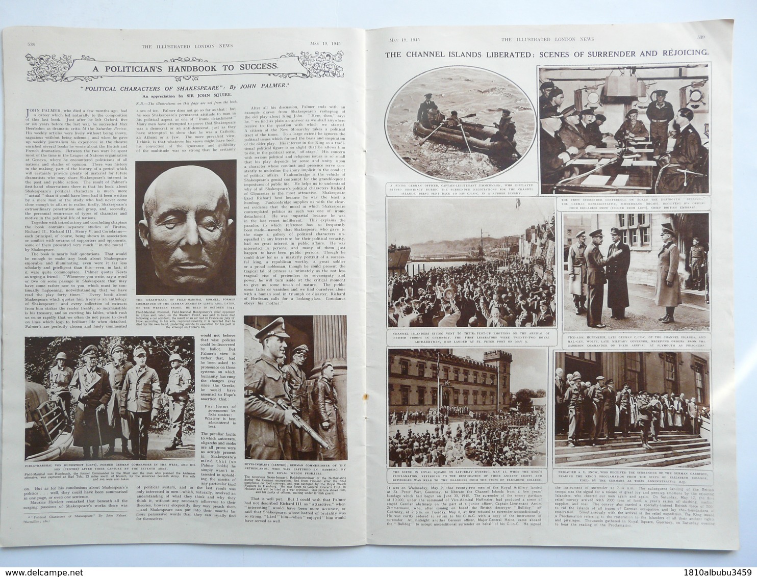 HEBDOMADAIRE - THE ILLUSTRATED LONDON NEWS : World Events Completely And Exclusively Illustrated - World