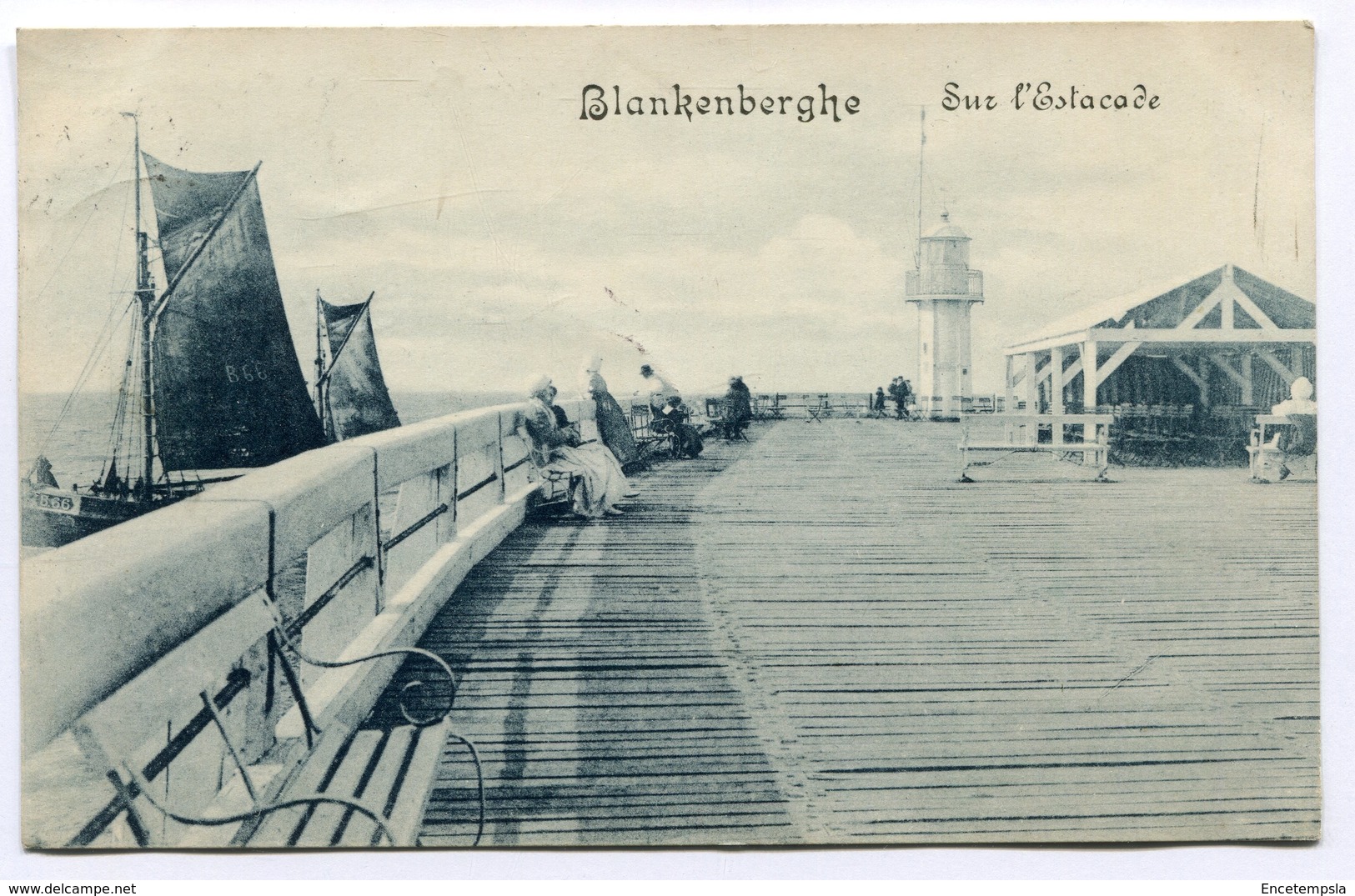 CPA - Carte Postale - Belgique - Blankenberghe - Sur L'Estacade - 1913 (SVM12020) - Blankenberge