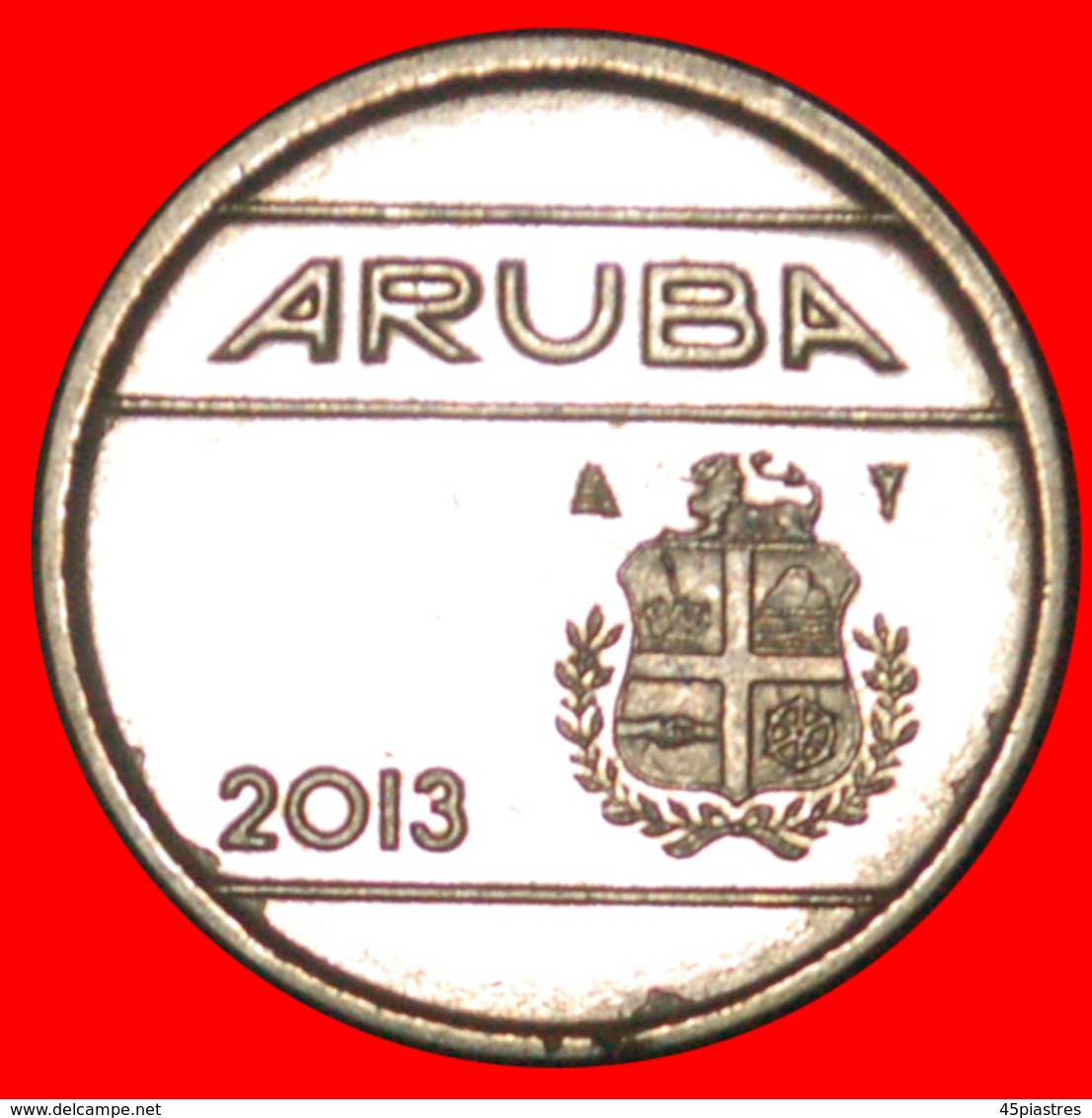· NETHERLANDS: ARUBA ★ 5 CENTS 2013 MINT LUSTER! LOW START ★ NO RESERVE! - Aruba