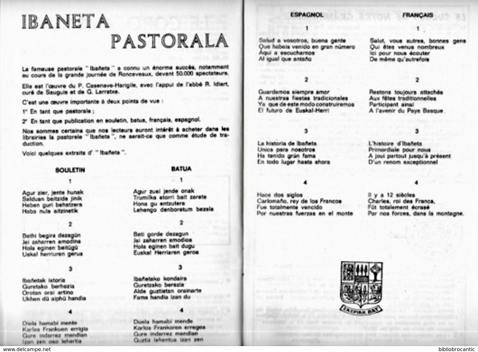 REVUE "HAIZE GARBIA" N°21/4°Tr. 1978 - EUSKARA-ZAINDU-ETA-AZKARTU - Pays Basque