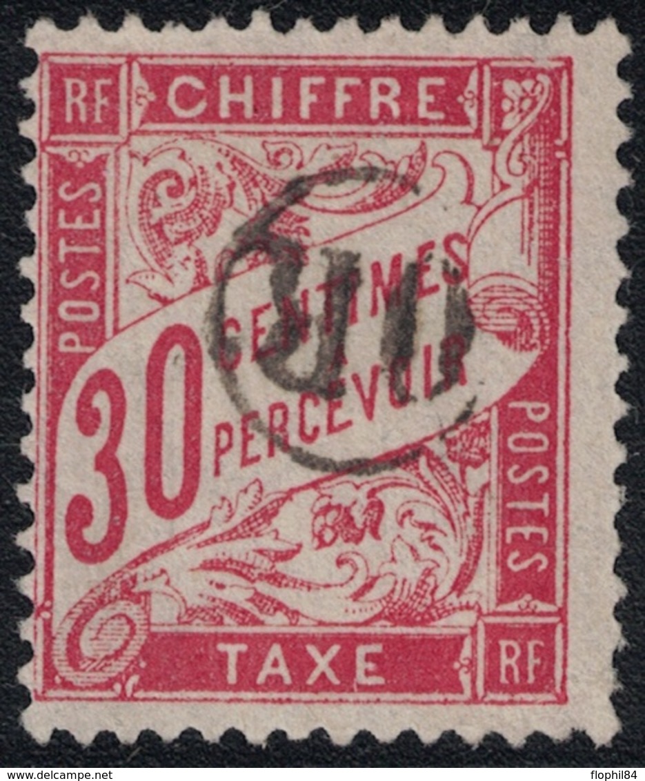 TAXE - BANDEROLE - N°33 - 30c ROUGE - OBLITERATION OR DANS UN CERCLE. - 1859-1959 Used