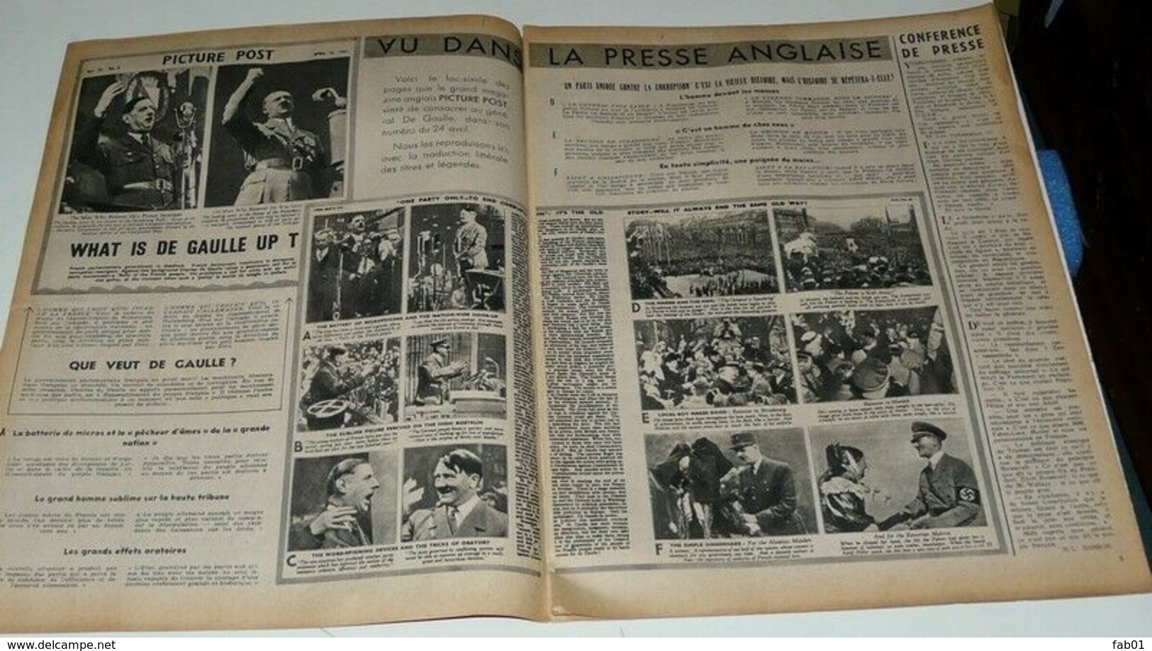 Regards Du 2 Mai 1947.(L'épervier-Comparaison Insolite Entre De Gaulle Et Hitler) - Testi Generali