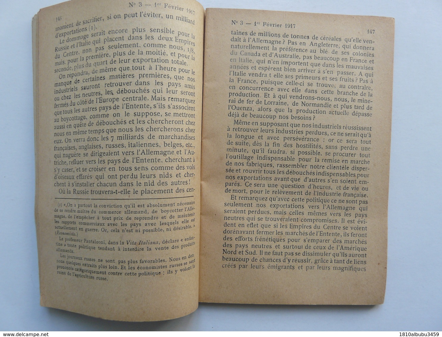 PUBLICATION BI-MENSUELLE - BULLETIN OFFICIEL DE LA LIGUE DES DROITS DE L'HOMME : 1er Février 1917 - Droit