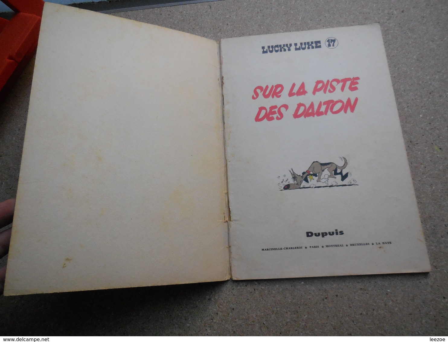 EO Lucky Luke N°17. Sur La Piste Des Dalton, René Goscinny Et Morris, Dupuis - 1962..3B0420 - Lucky Luke