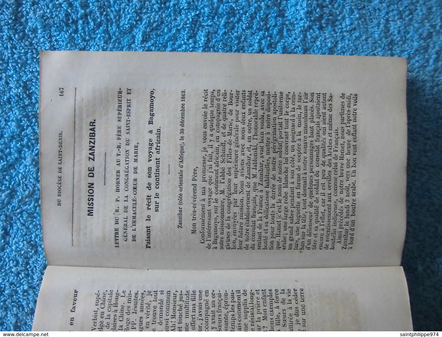 Réunion : rare ouvrage de 1866 "Almanach religieux de l'Ile Bourbon"