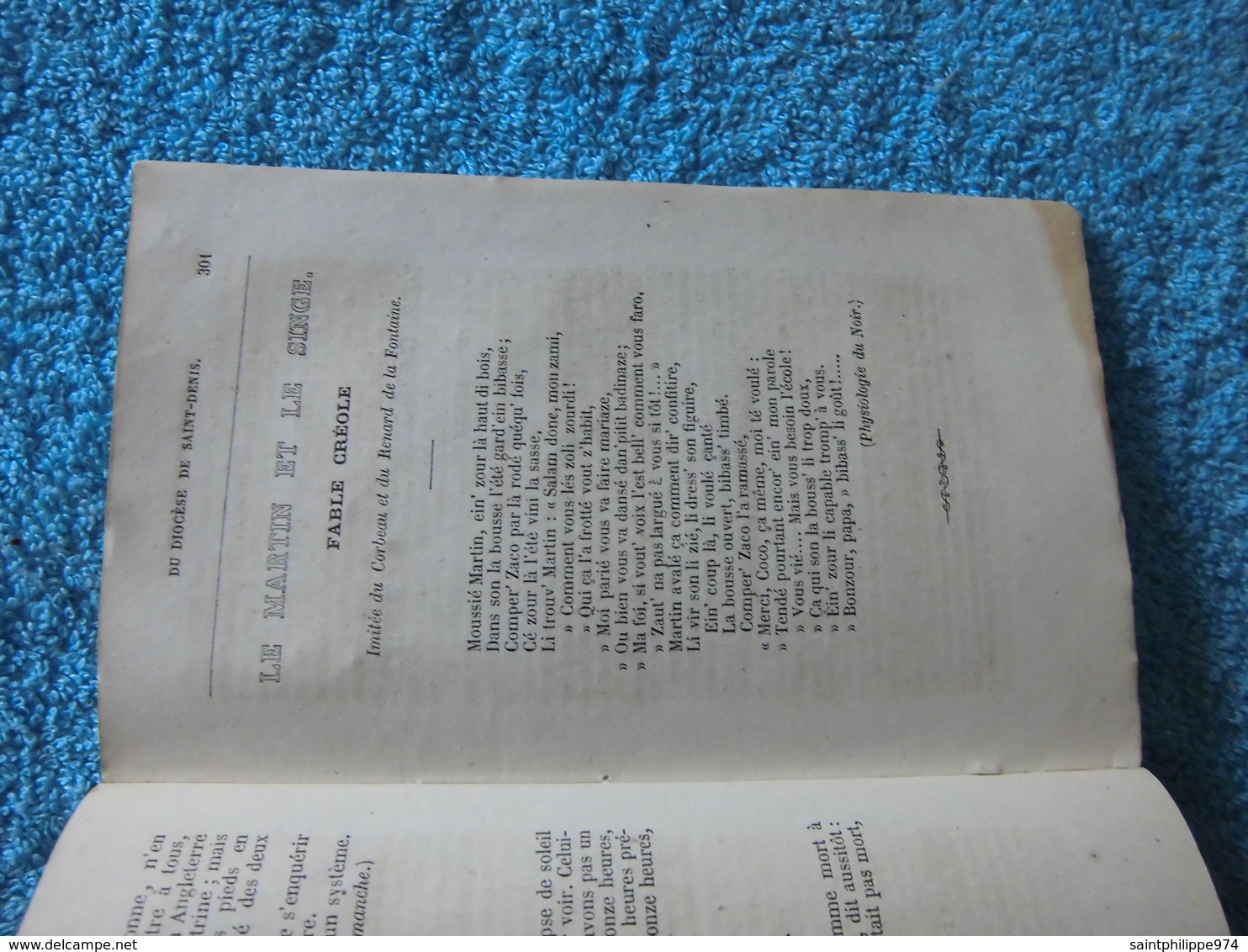 Réunion : rare ouvrage de 1866 "Almanach religieux de l'Ile Bourbon"