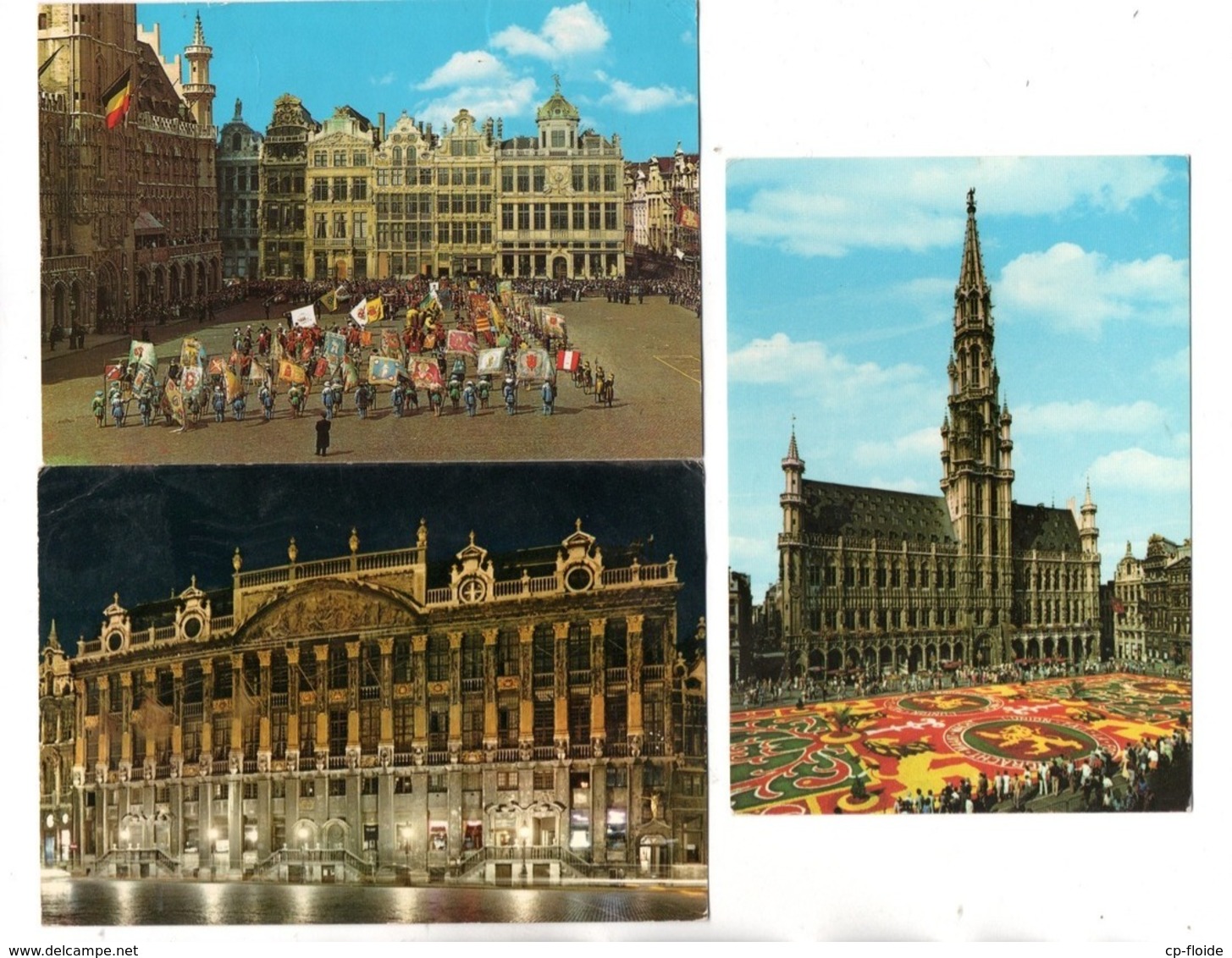 BELGIQUE . BELGÏE . BRUSSEL . BRUXELLES . 3 CARTES POSTALES - Réf. N°25235 - - Loten, Series, Verzamelingen