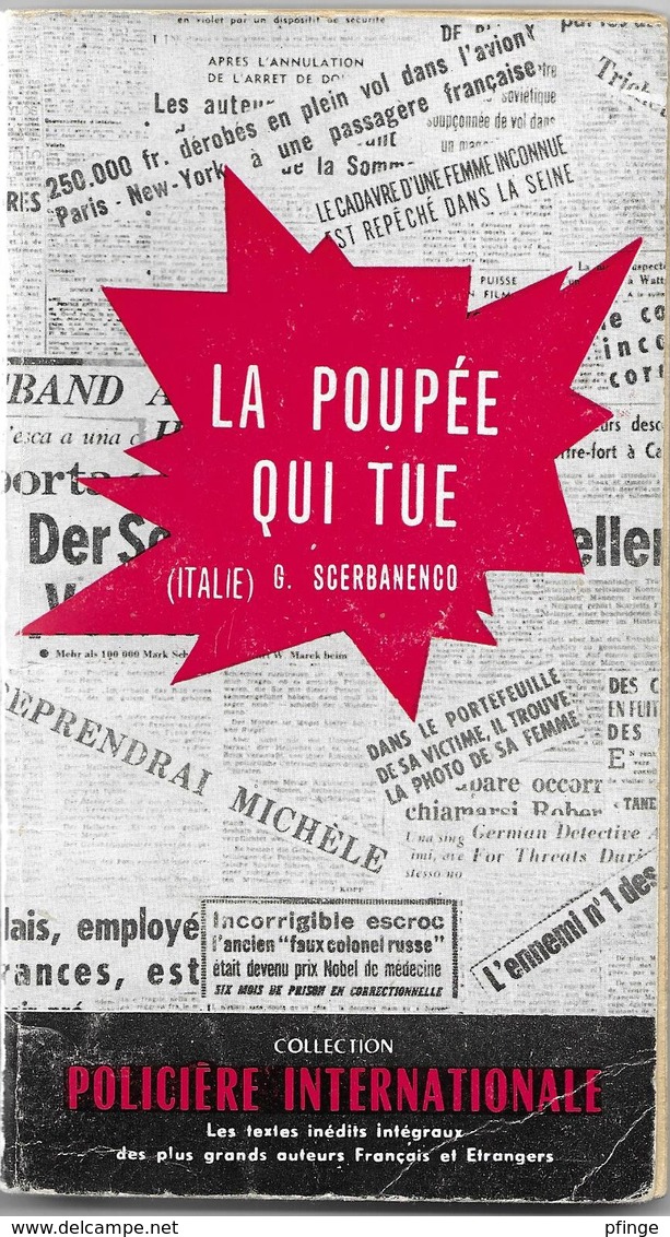 La Poupée Qui Tue Par G. Scerbanenco - Presses Internationales - Inter Police N°2 - Presses Internationales