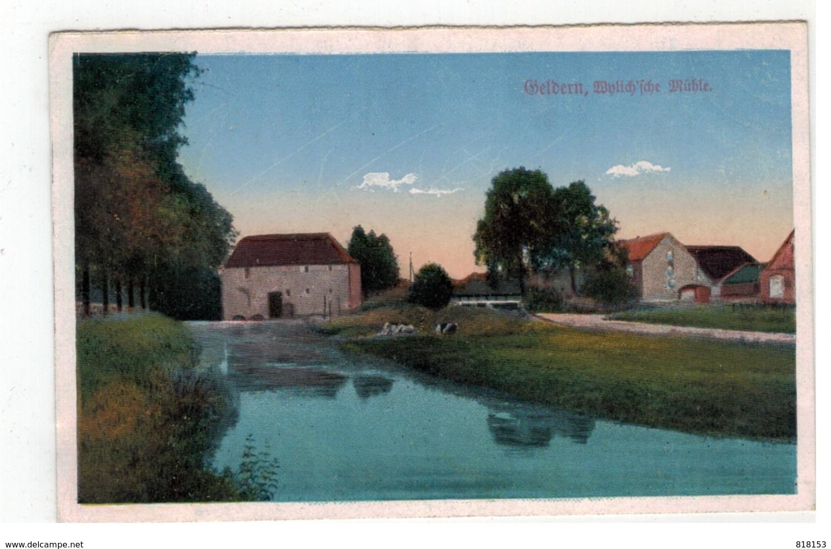 Geldern , Bijlich'sche? Mühle 1920  (België Legerposterij) - Geldern