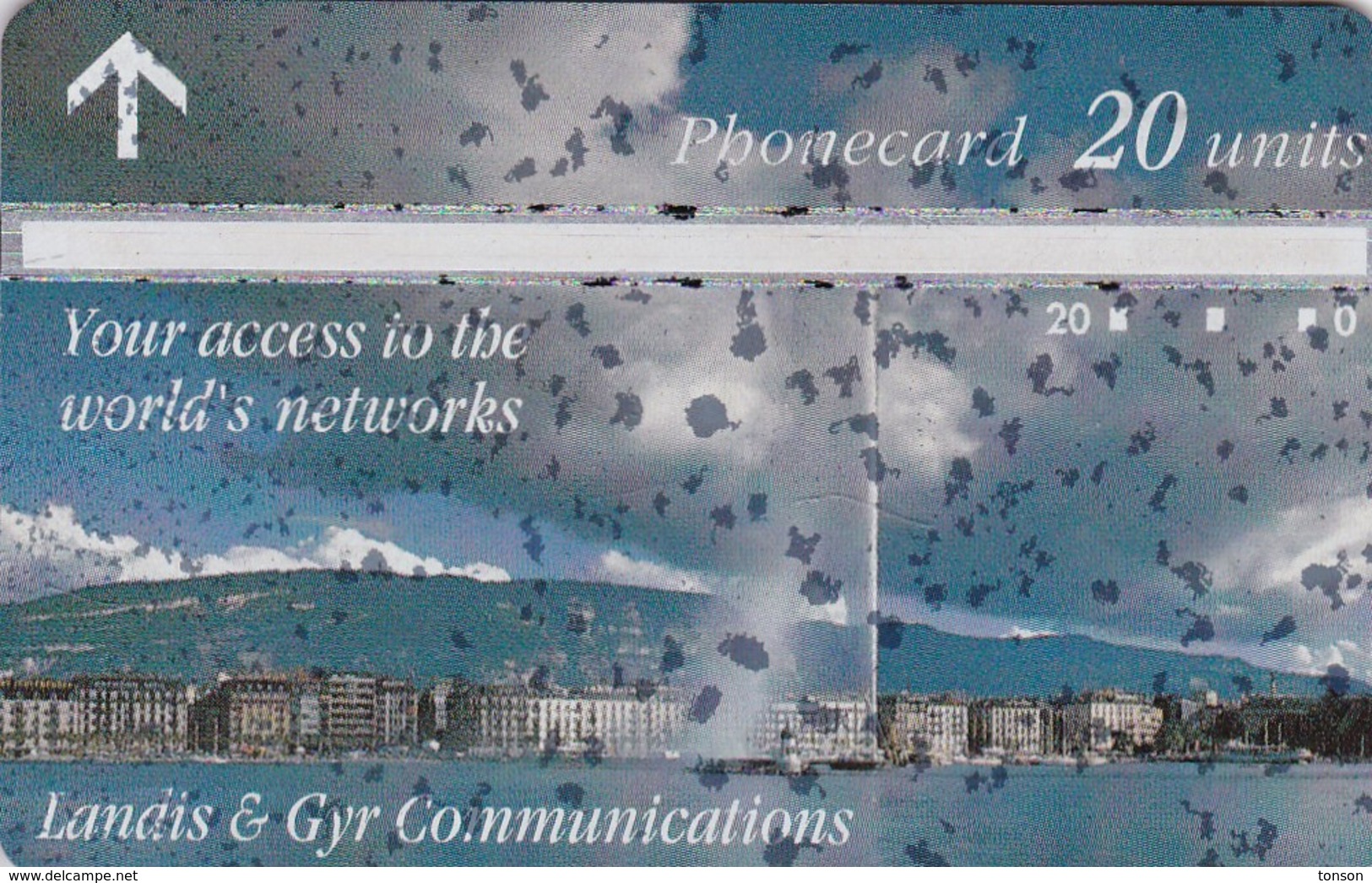 Algier, ALG-D-04a, Geneva Lake - Oxydized Issue 508M, Mint, 2 Scans. - Algérie