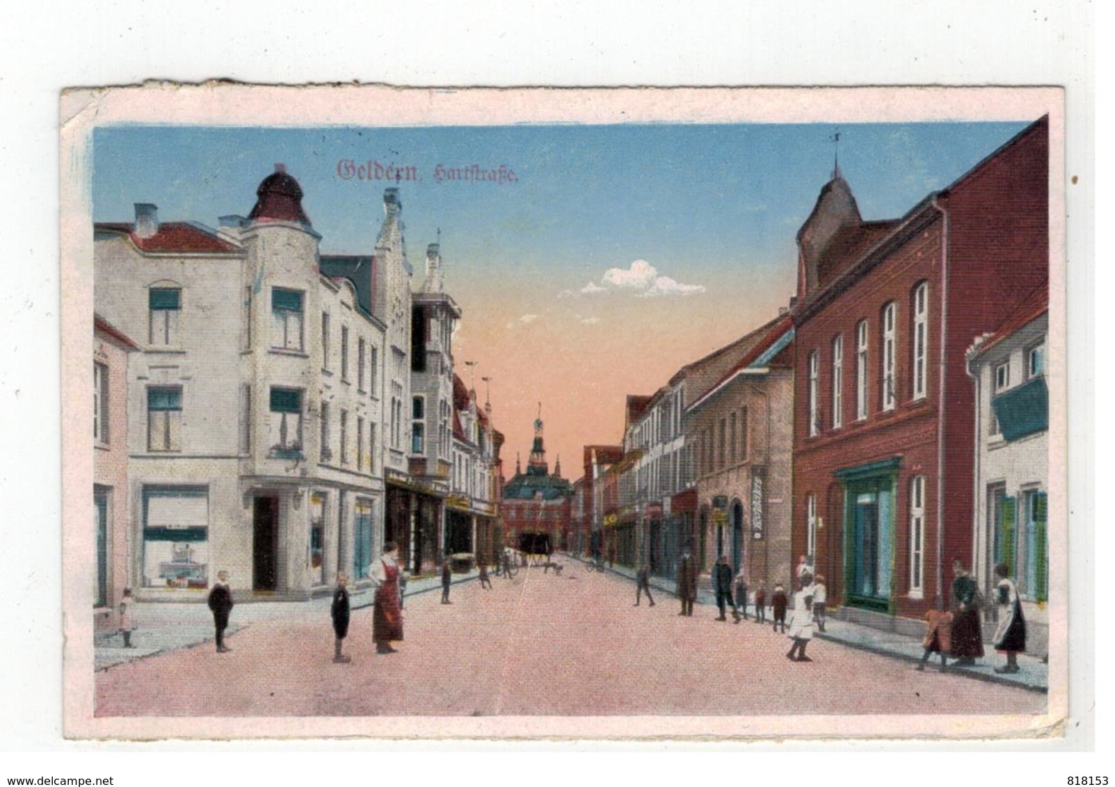 Geldern , Hartstrasse 1921  (België Legerposterij) - Geldern