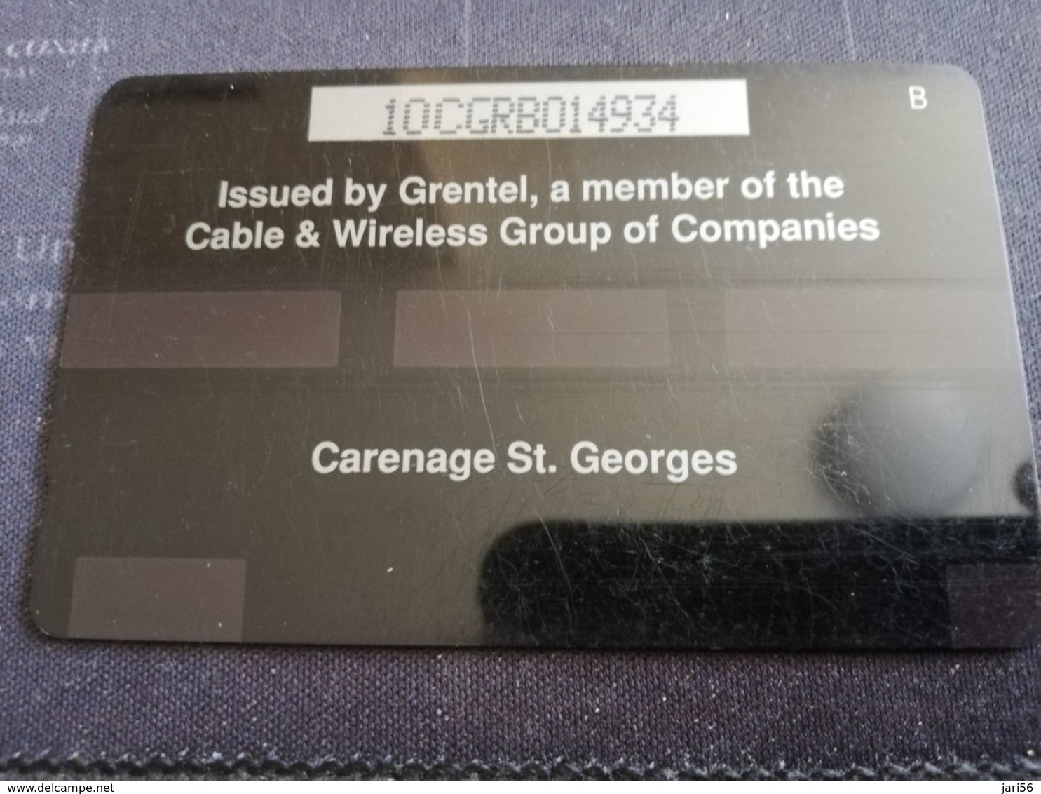 GRENADA US  $20 ,-   MAGNETIC  CARENAGE ST GEORGES  10CGRB  RED PHONE BOOTH   Fine Used Card  **1201 ** - Grenada (Granada)