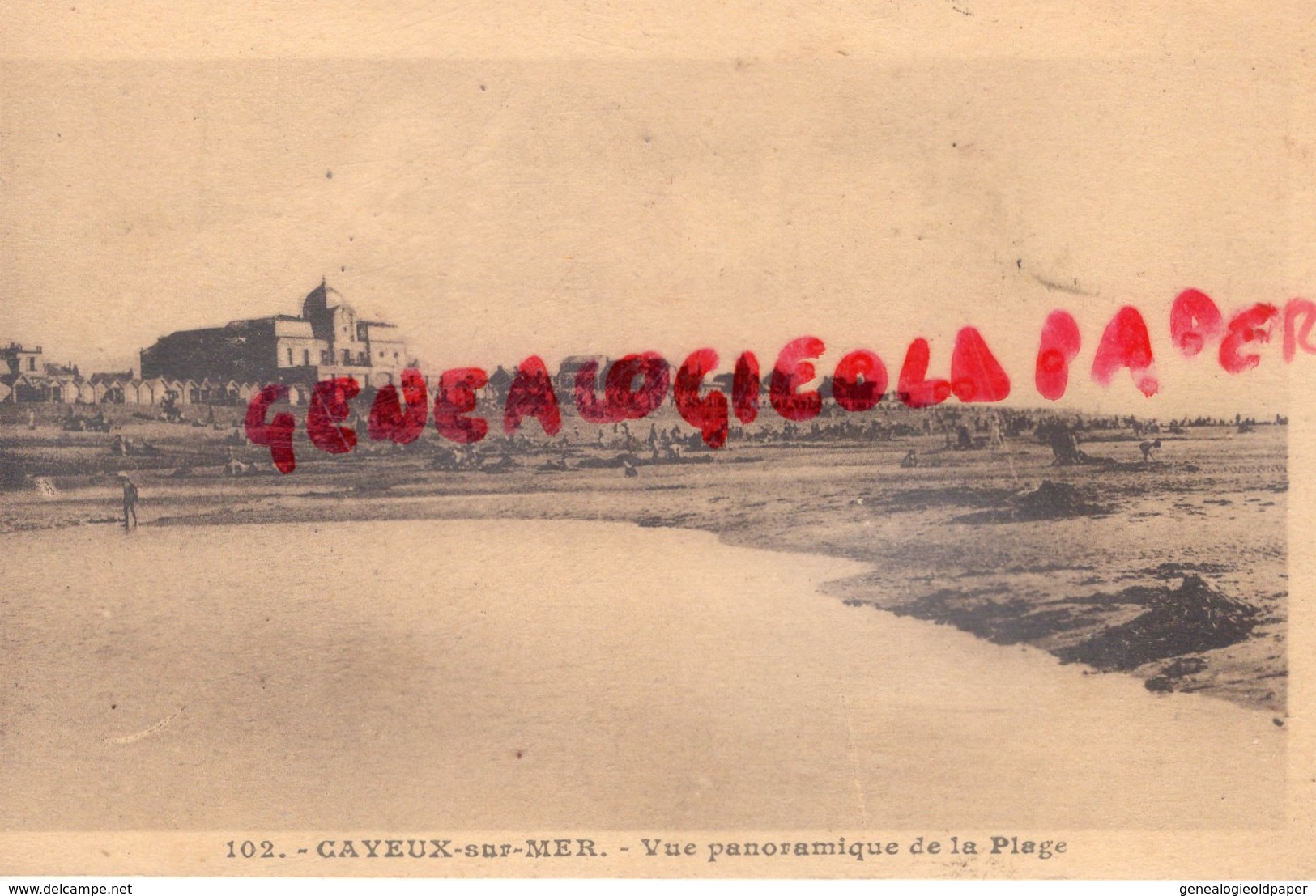 80- CAYEUX SUR MER - VUE PANORAMIQUE DE LA PLAGE  - SOMME - Cayeux Sur Mer