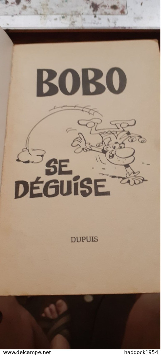 Bobo Se Déguise ROSY DELIEGE Dupuis 1966 - Bobo