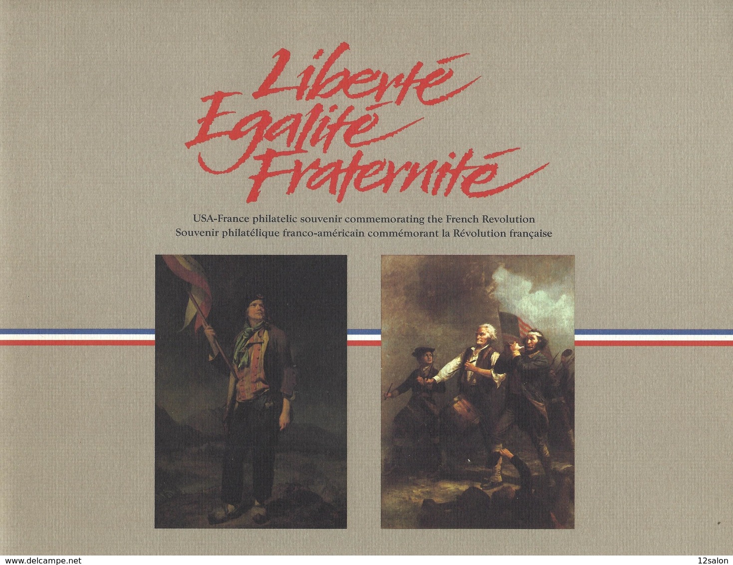 FRANCE ETATS UNIS 1989 FRENCH REVOLUTION - Briefe U. Dokumente