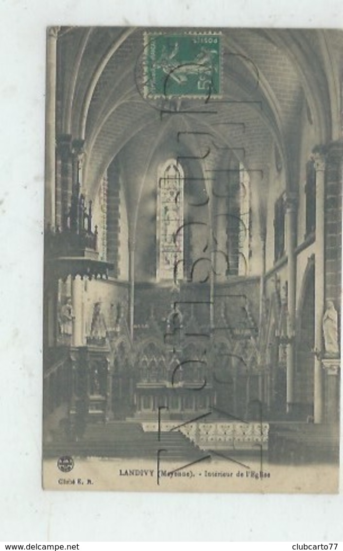 Landivy (53) : L'intérieur De L'église Env 1910 PF. - Landivy