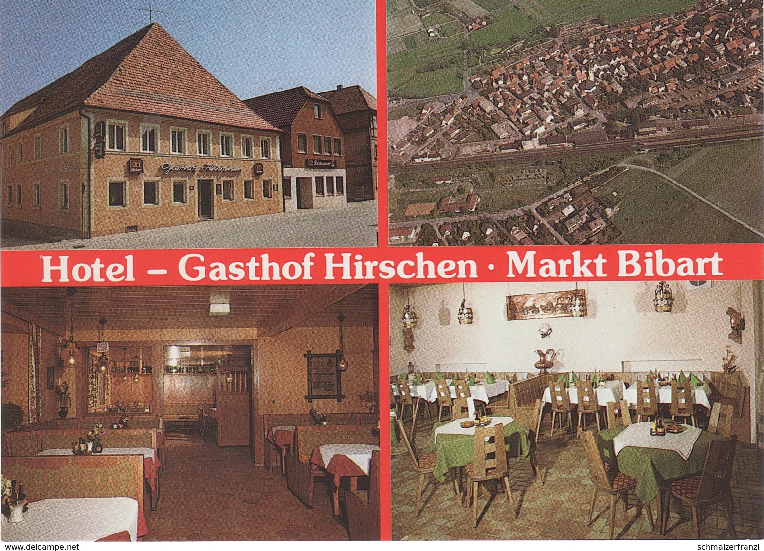 AK Markt Bibart Hotel Gasthof Hirschen A Altmannshausen Einersheim Scheinfeld Iphofen Kitzingen Neustadt An Der Aisch - Kitzingen