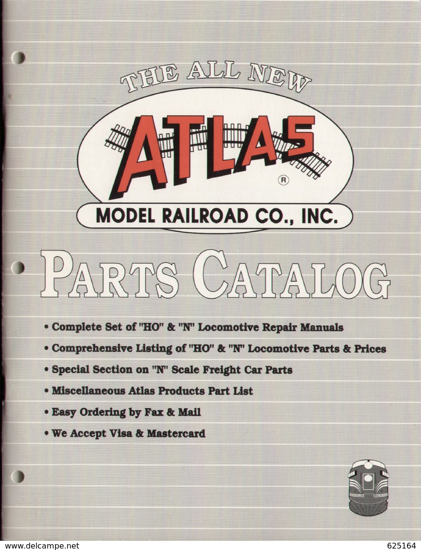 Catalogue ATLAS Model Railroad Parts Catalog HO & N 1990 - Anglais