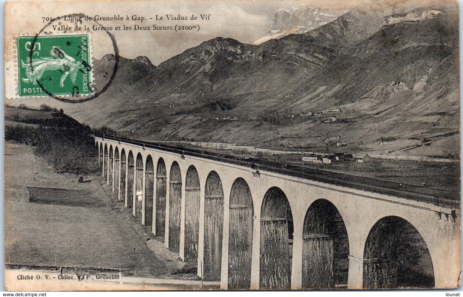 38 Ligne De Grenoble à Gap(chemin De Fer) Le Viaduc De VIF - Vif