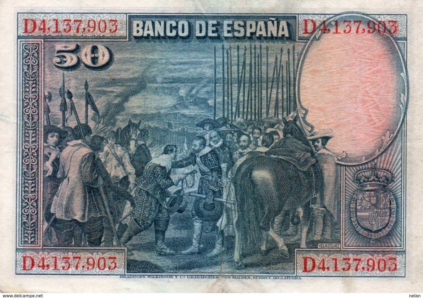 SPAIN 50 PESETAS 1928  P-75b  XF++AUNC - 50 Peseten