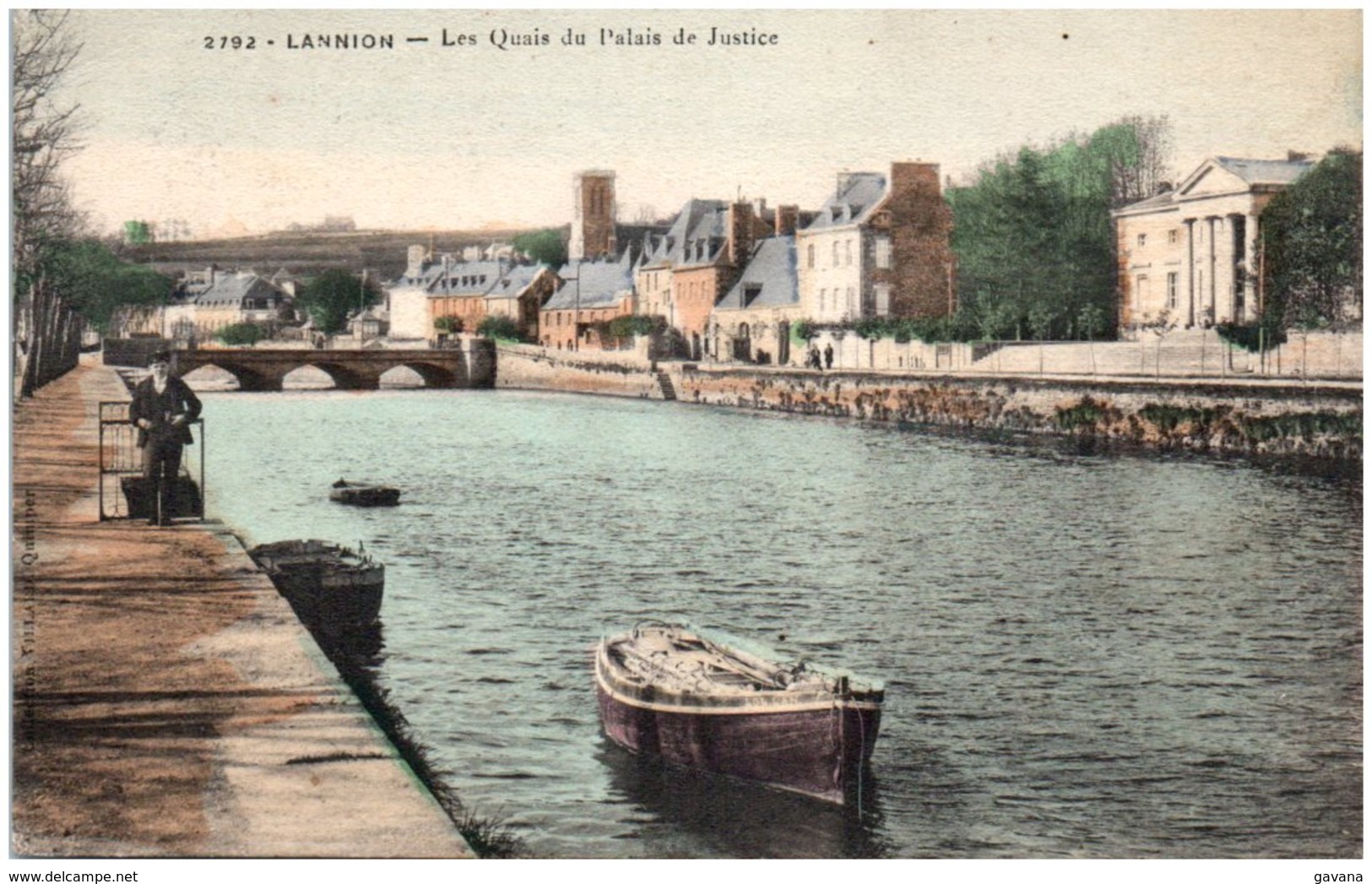 22 LANNION - Les Quais Du Palais De Justice - Lannion