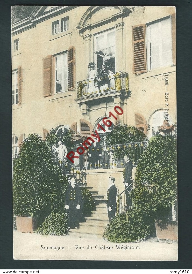 SOUMAGNE. Vue Du Château De Wégimont En Couleur.  Visite Royale  En 1909. Voir Les 2 Scans .  2 Scans - Soumagne