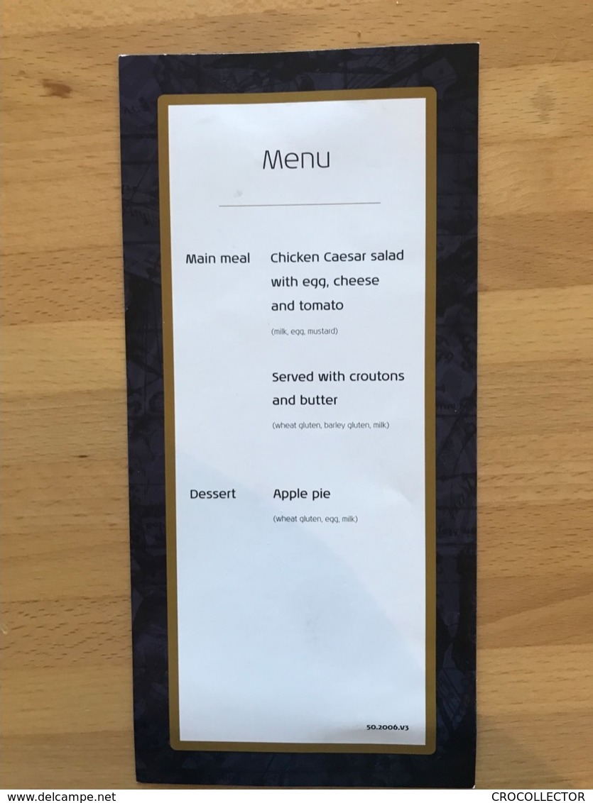 KLM Menu 50.2006.V3 - Menus