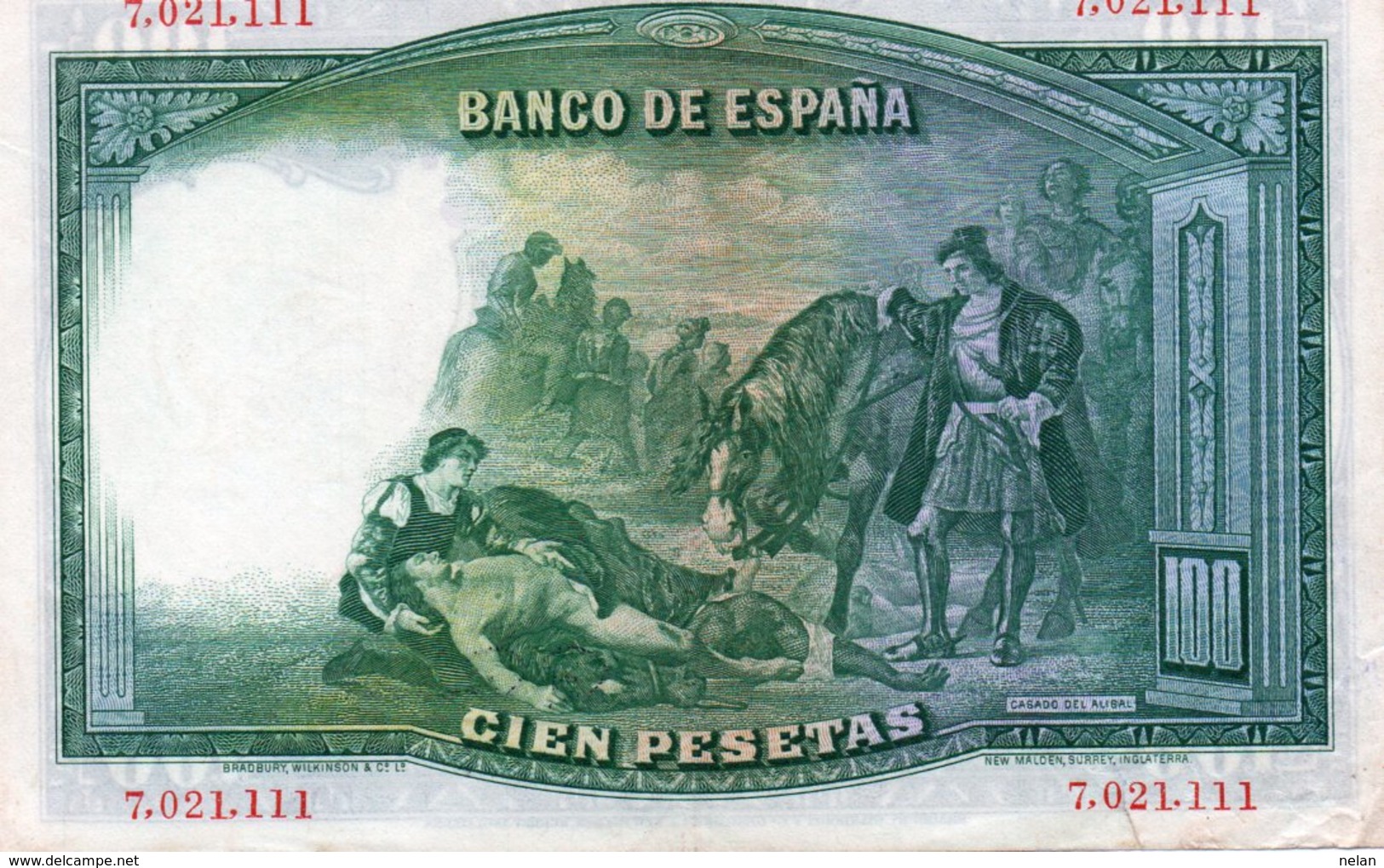 SPAIN 100 PESETAS 1931  P-83  CIRC.AUNC  7021111 - 100 Peseten