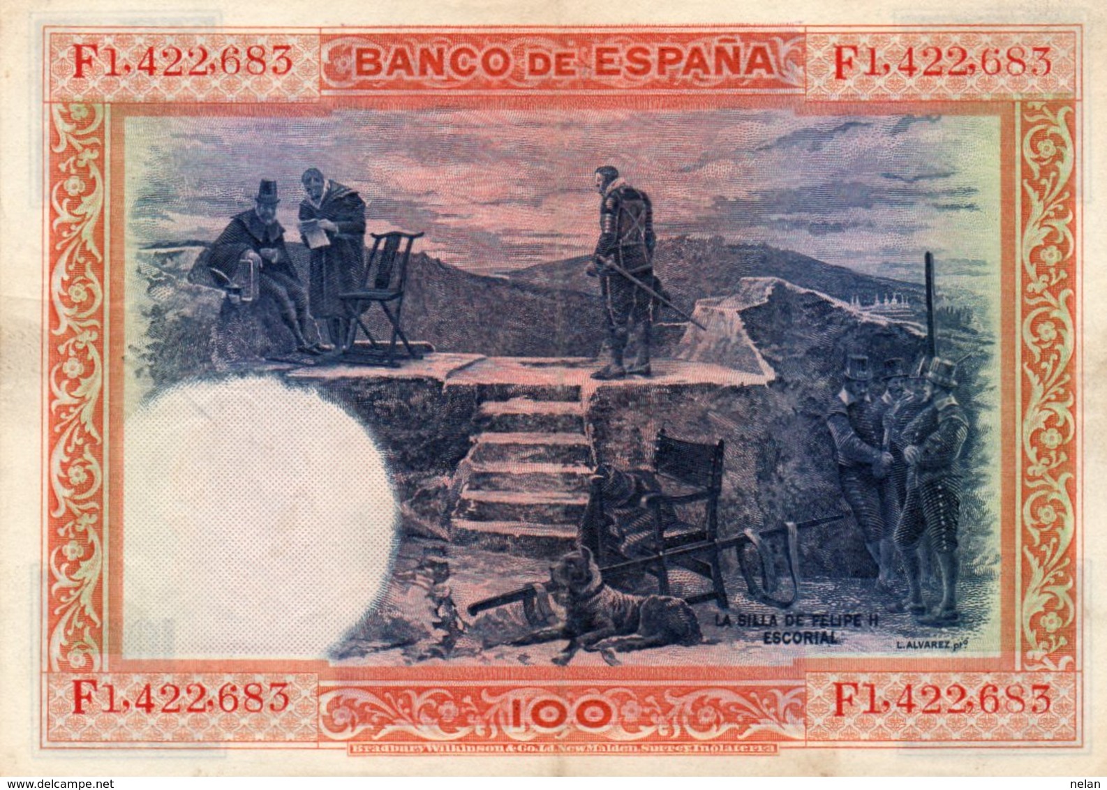 SPAIN 100 PESETAS 1925  P-69c.2  XF++AUNC - 100 Pesetas