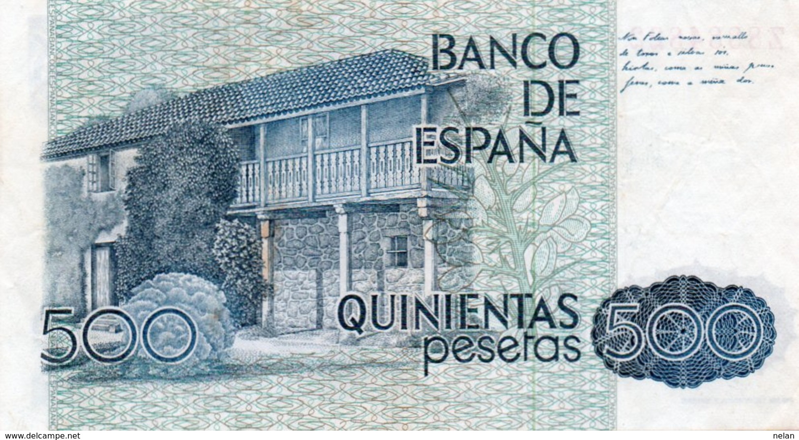 SPAIN 500 PESETAS 1979  P-157a.2  CIRC.-XF+++  SERIE Z 8884822 - [ 4] 1975-… : Juan Carlos I