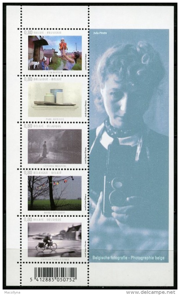 Blok 160** BL 160 Xx  - Belgische Fotografie - La Photographie Belge Mnh 3825/29** Aan 75% V/d¨Plakprijs - 1961-2001