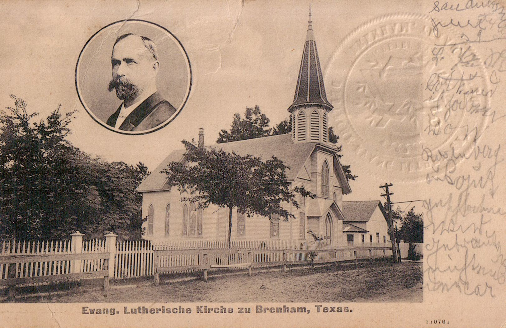 Evang. Lutherische Kirche Zu Brenham, Texas, 1907. - Other & Unclassified