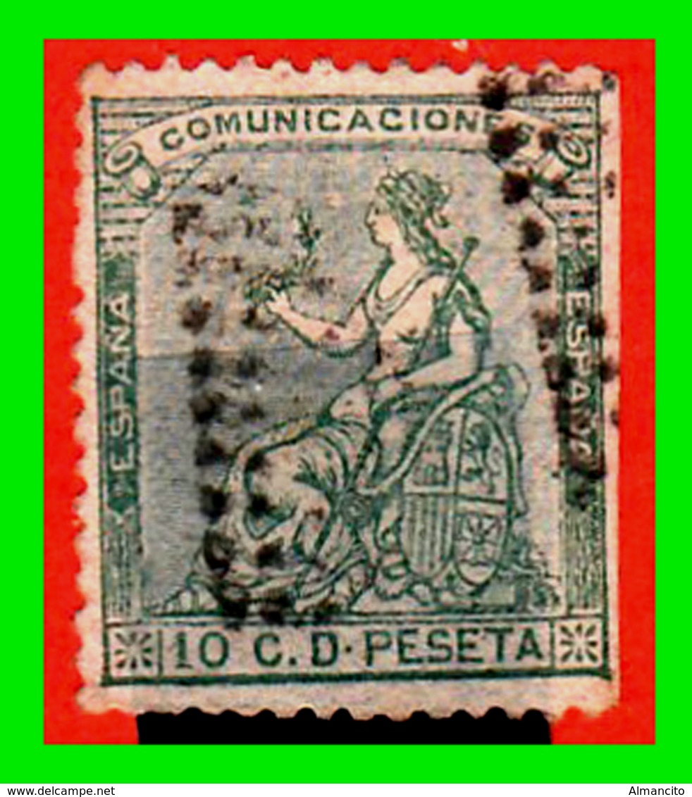 ESPAÑA SELLO AÑO 1873  I  REPUBLICA 10 CENTIMOS DE PESETA - Oblitérés