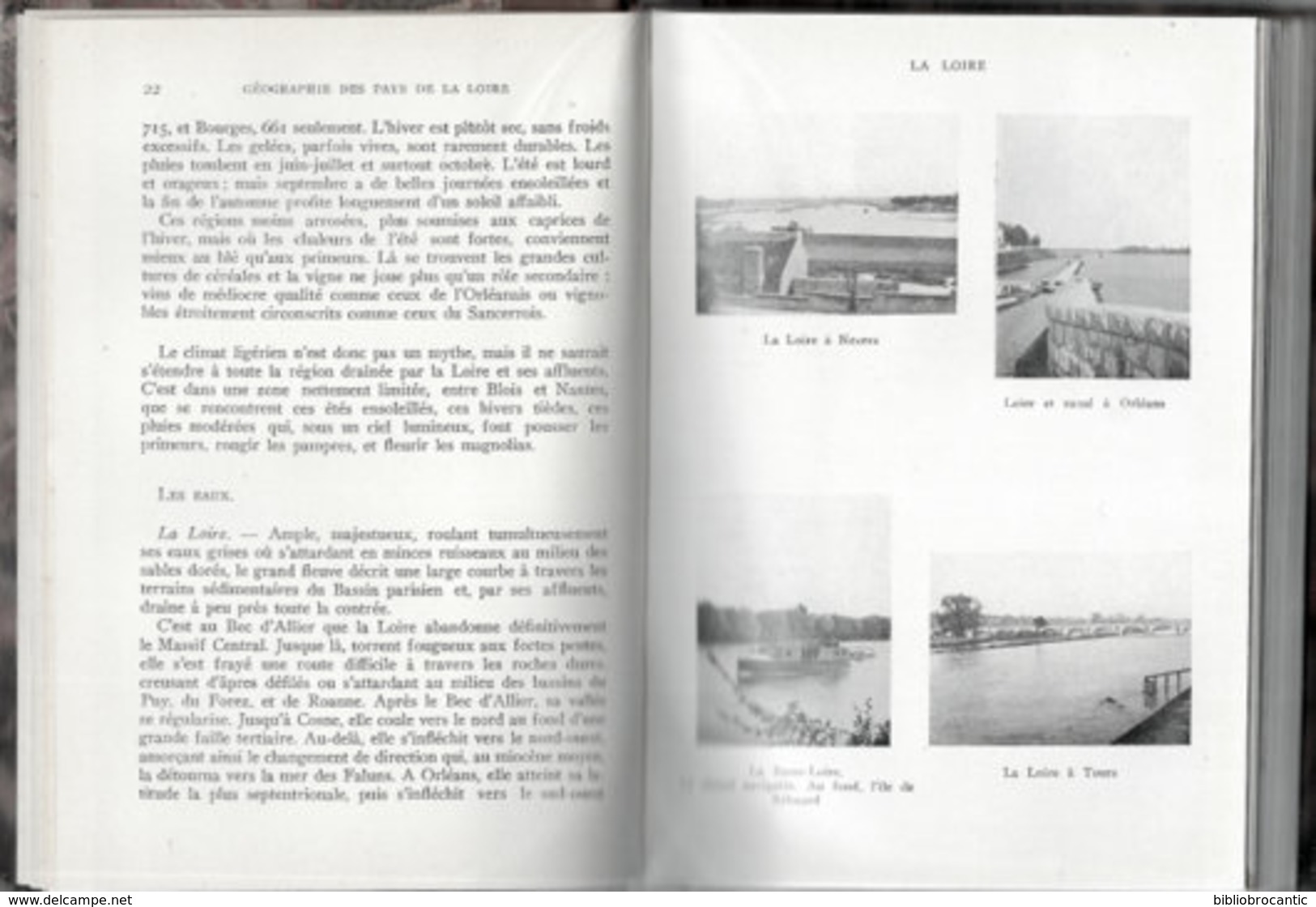 * GEOGRAPHIE DES PAYS DE LA LOIRE * Illustré + Cartes Par EDOUARD BRULEY /E.O.1937 - Pays De Loire