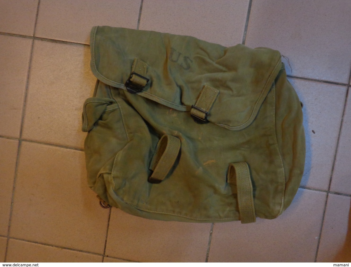 Sac / Musette / Sacoche / Sac Maruqé US / Musette Américaine / Musette US WW2 ? Voir Date 1940 - Uniforms