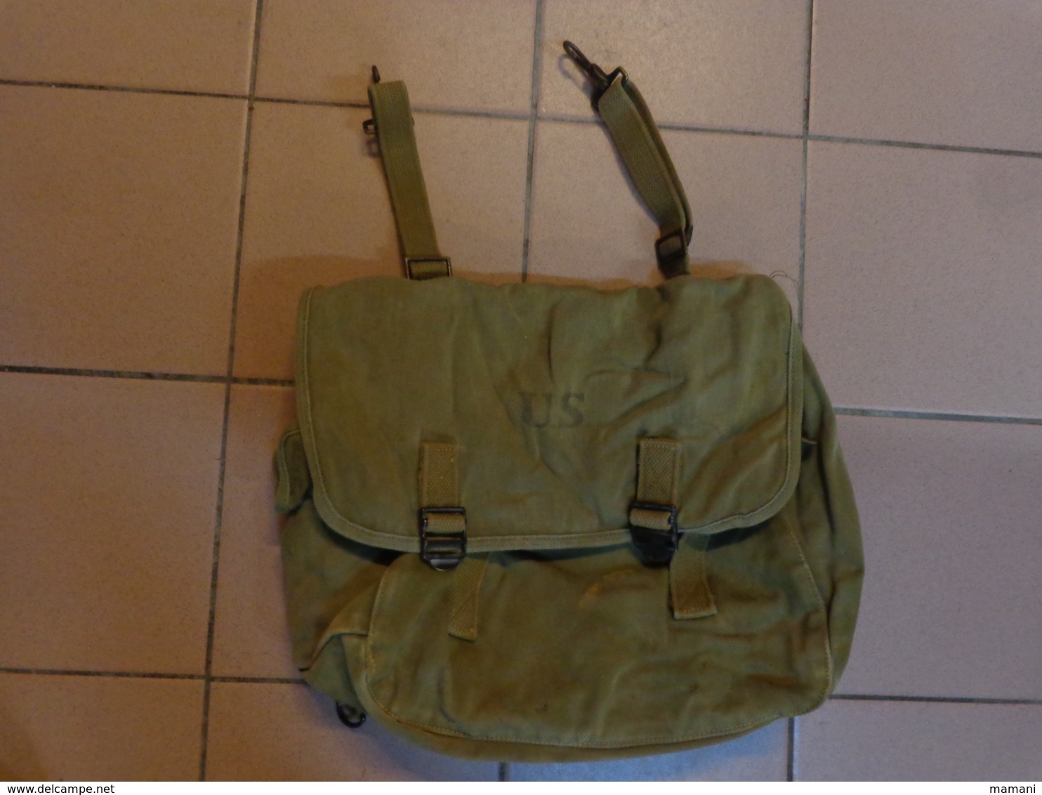 Sac / Musette / Sacoche / Sac Maruqé US / Musette Américaine / Musette US WW2 ? Voir Date 1940 - Uniformes