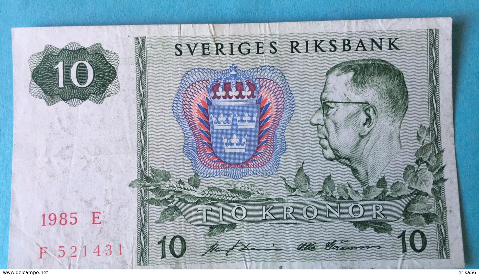 Billet Suède 10 Kronor - 1985 - Suède