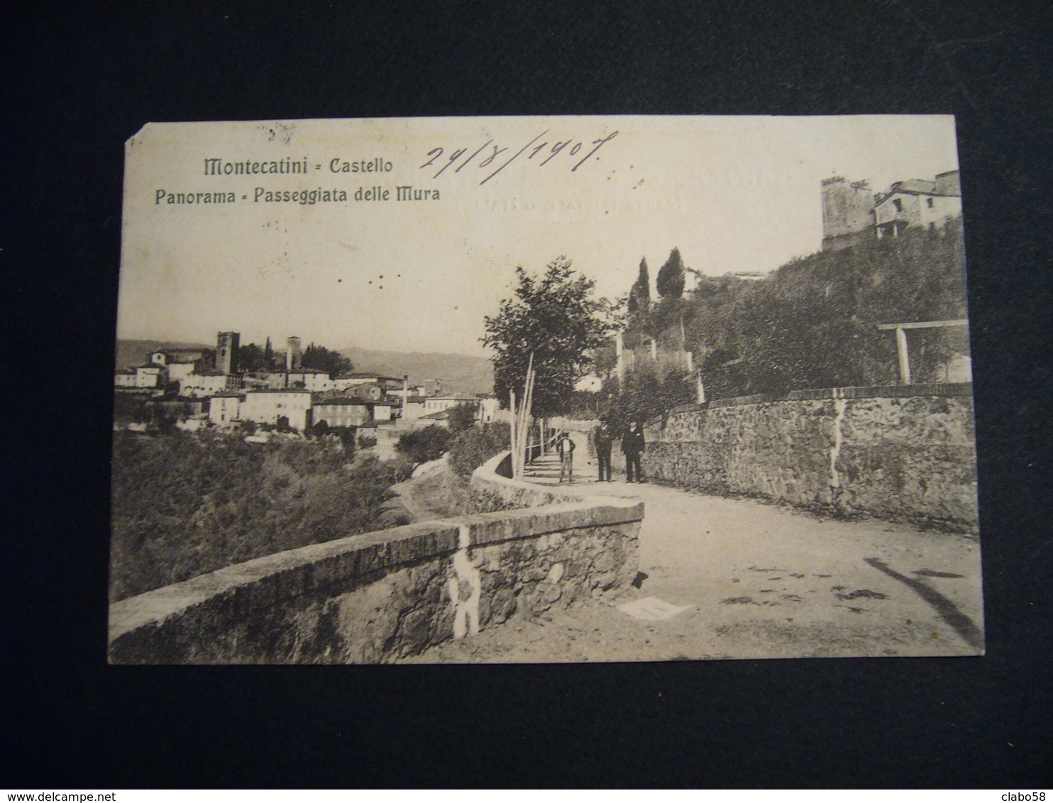 1907  MONTECATINI TERME     PASSEGGIATA DELLE MURA    ANIMATA - Pistoia