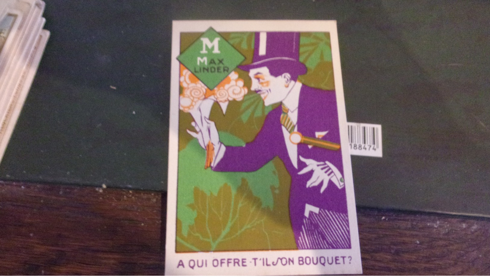 Chromo  FRUCTNES VICHY CONTRE CONSTIPATION BONBON ALPHABET   M MAX LINDER A QUI OFFRE T IL SON BOUQUET ? - Andere & Zonder Classificatie