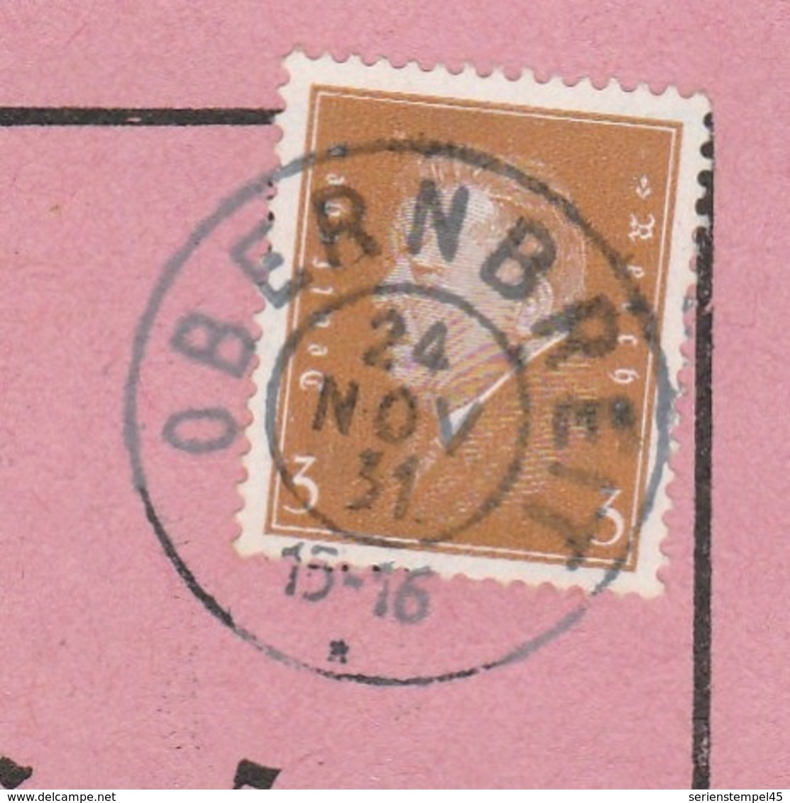 Deutsches Reich Karte Mit Tagesstempel Obernbreit 1931 Marktbreit Lk Unterfranken - Lettres & Documents