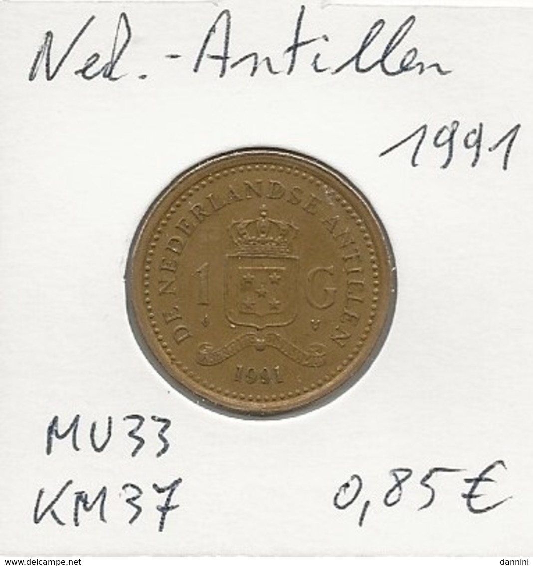 Nederlandse Antillen - 1 Gulden - 1991 - KM 37 - Antilles Néerlandaises
