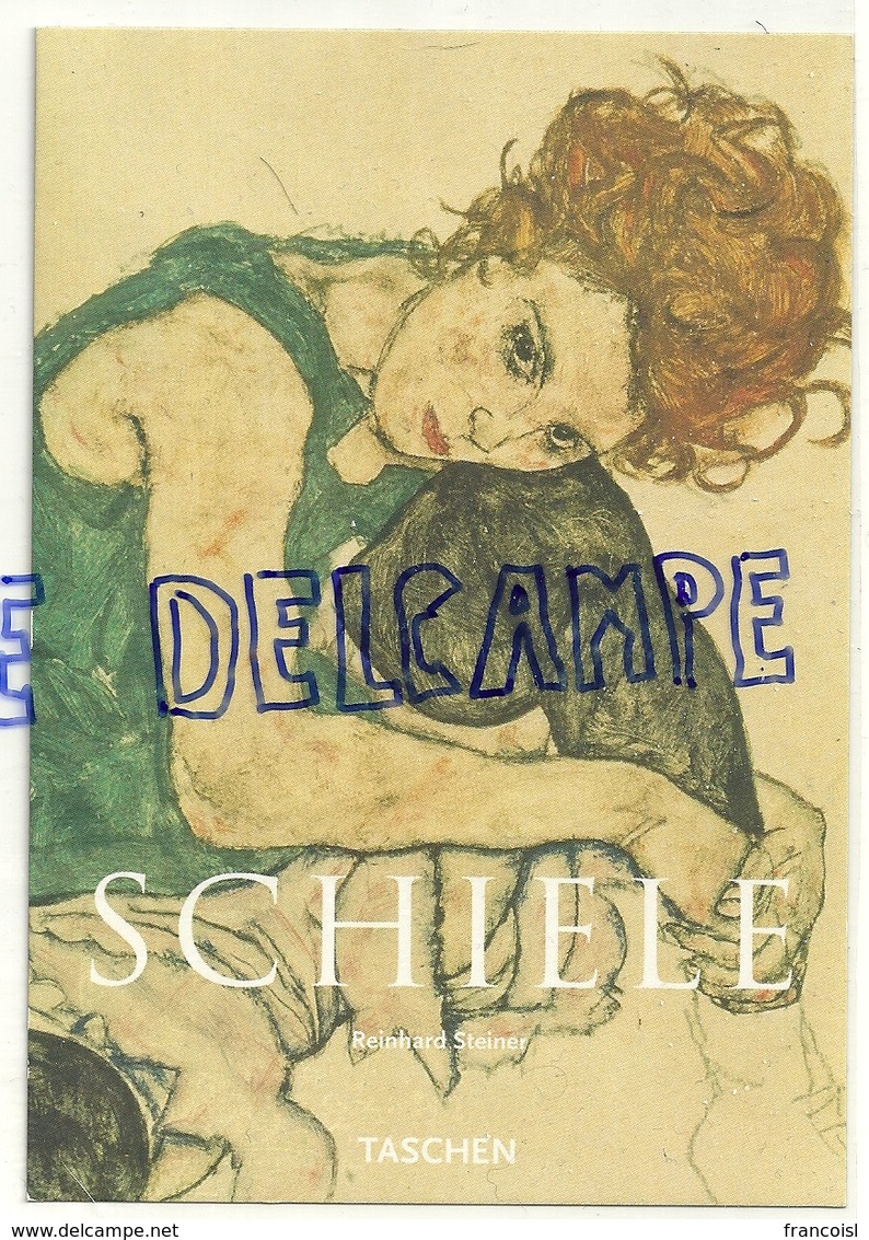 Publicité Pour Les Livres D'Art Moderne "Le Soir". Schiele. Rheinard Steiner Taschen.. Carte Boomerang - Advertising