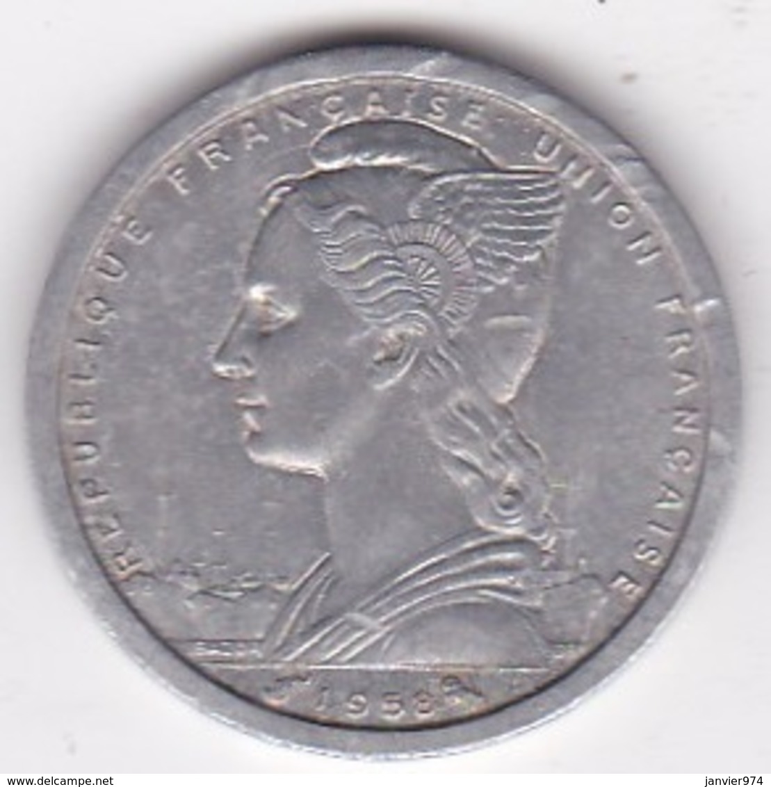 MADAGASCAR - UNION FRANCAISE. 1 FRANC 1958. ALUMINIUM. - Madagascar