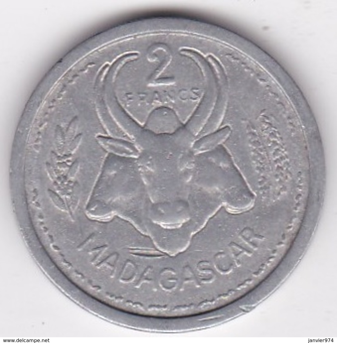 MADAGASCAR - UNION FRANCAISE. 2 FRANCS 1948. ALUMINIUM. - Madagascar