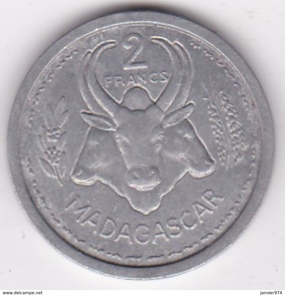 MADAGASCAR - UNION FRANCAISE. 2 FRANCS 1948. ALUMINIUM. - Madagaskar